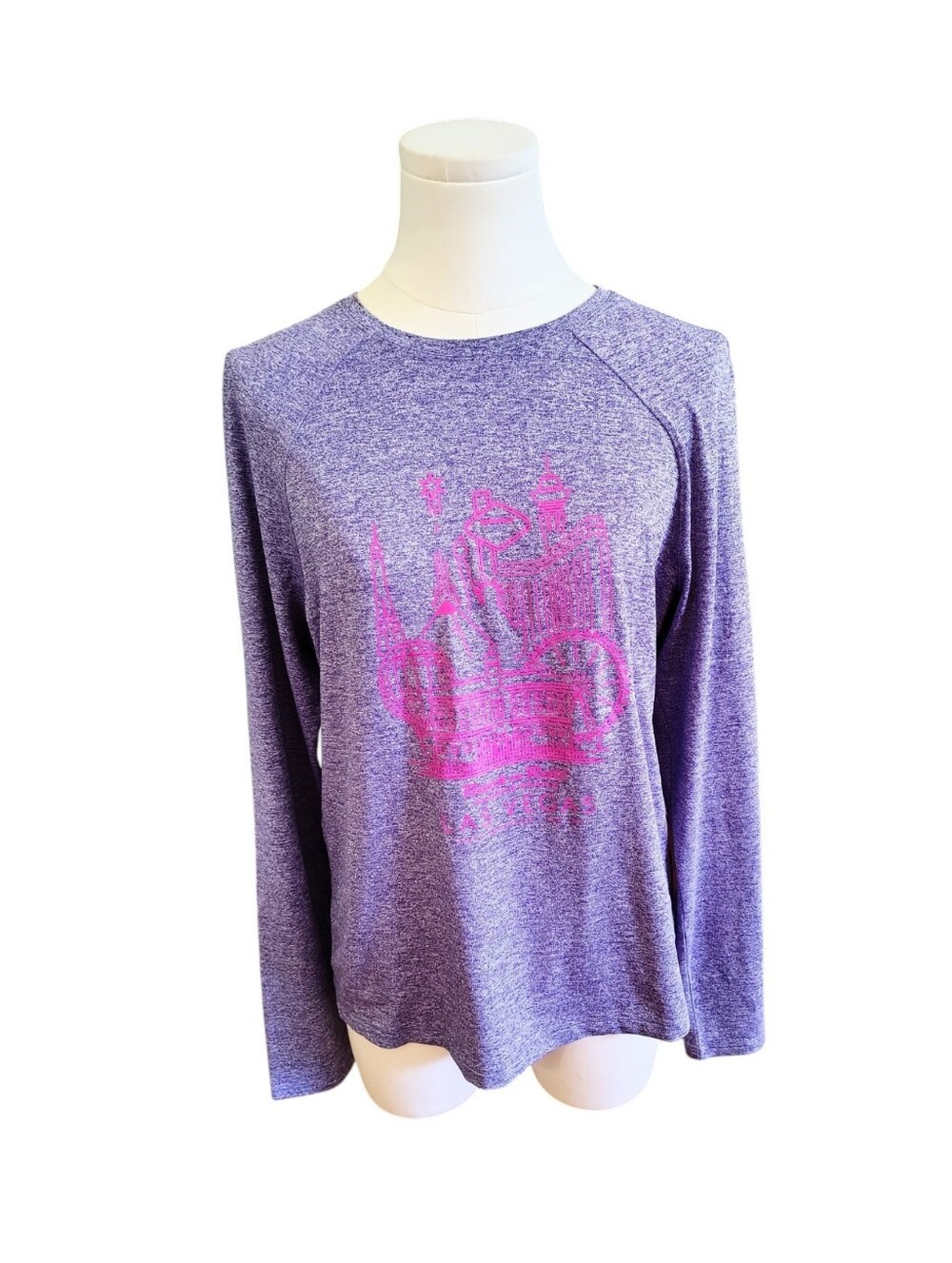 Lululemon Rock & Roll Runner Series Las Vegas Purple Pink Athletic Top Size 8